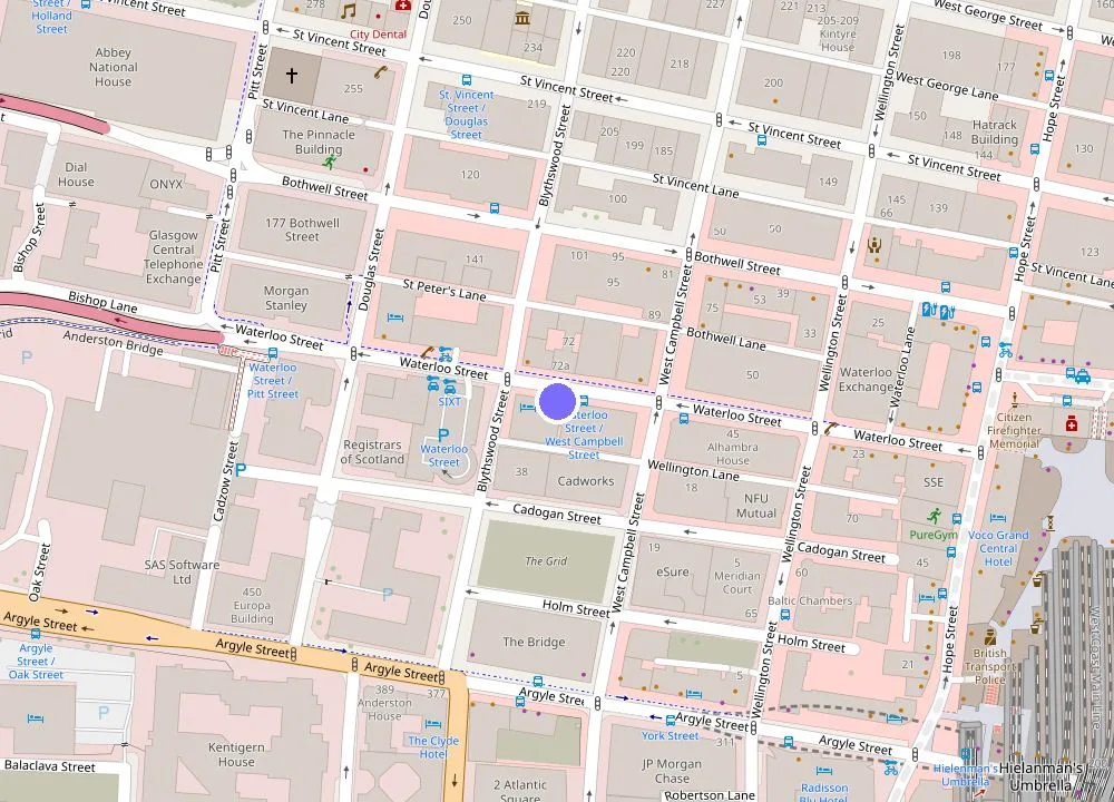 Map: Hotel Indigo Glasgow by IHG